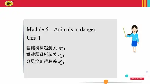 最新外研版八年级上册英语课件Module 6 Animals in danger Unit 1