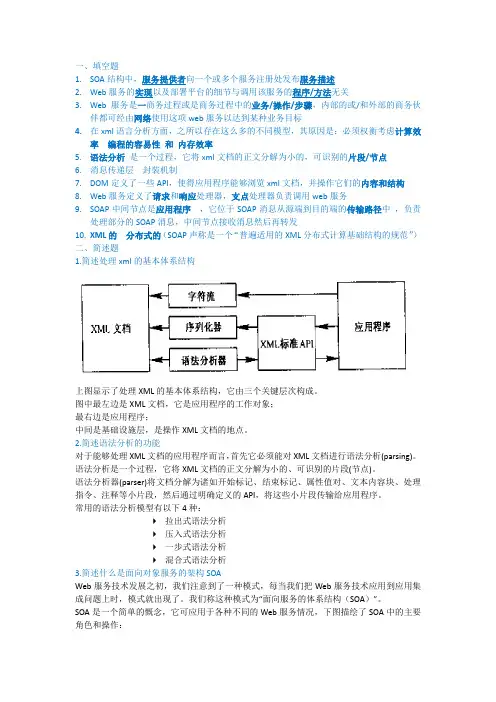 java的web服务考试资料