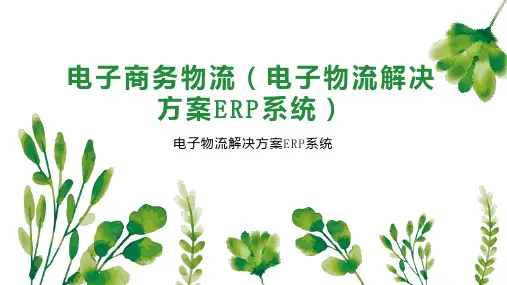 电子商务物流(电子物流解决方案ERP系统)