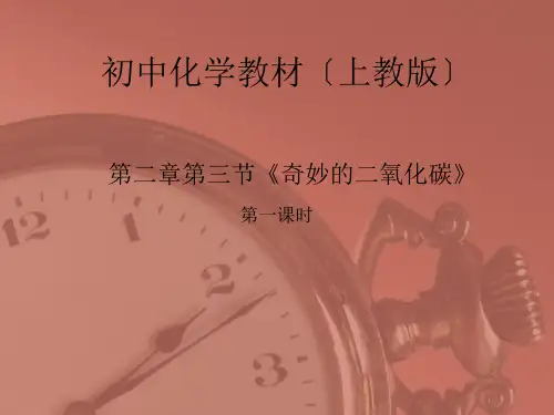 化学九年级沪教版 第二章 第二节 奇妙的二氧化碳(共21张PPT)