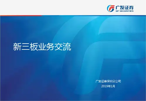 新三板业务流程课件-39页PPT资料