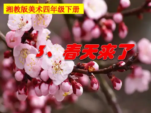 湘美版美术四年级下册课件-3. 春天来了10