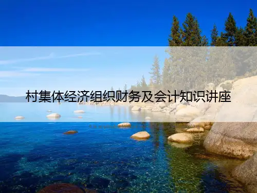 村集体经济组织财务及会计知识讲座