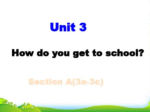 人教版七年级英语下册Unit3 Section A3a-3c课件
