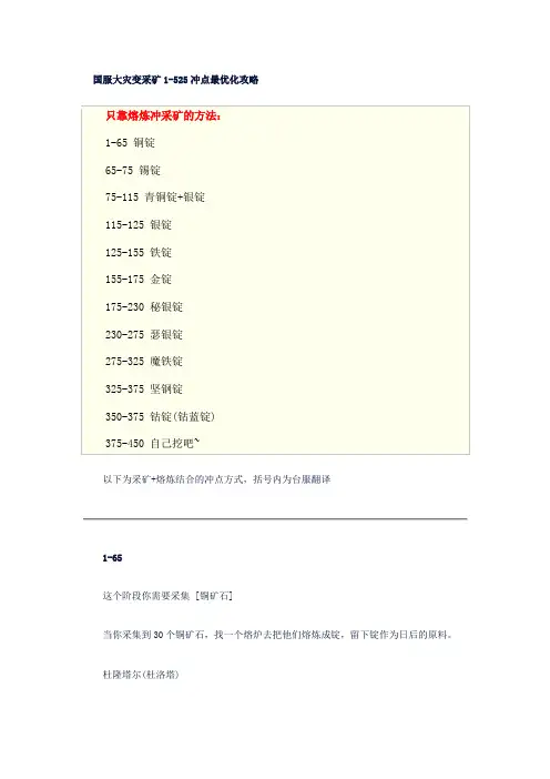ctm采矿路线