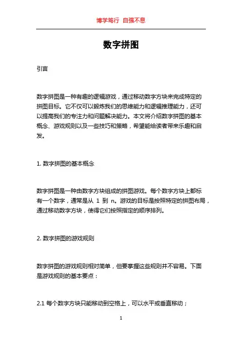 数字拼图_精品文档