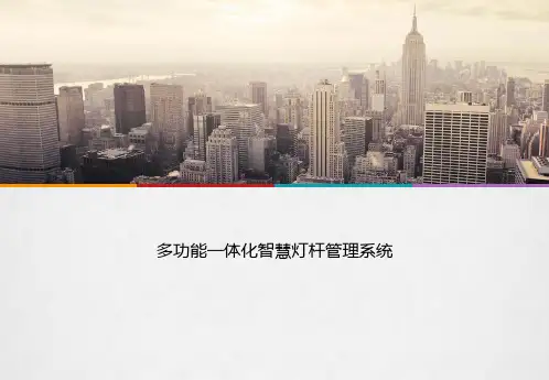 多功能一体化智慧灯杆ppt课件