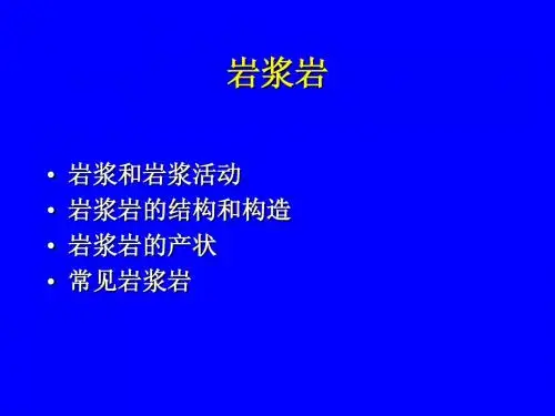 1岩浆岩