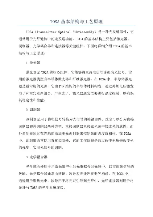 TOSA基本结构与工艺原理