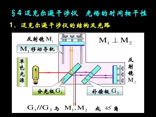 3.4迈克耳孙干涉仪光场的时间相干性(修正版).