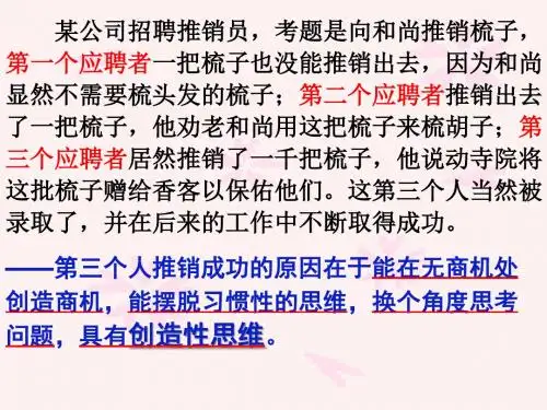 《创造学思想录》课件