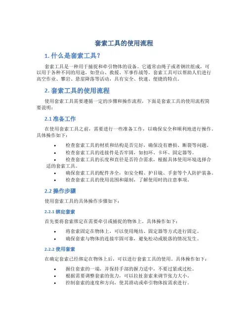 套索工具的使用流程