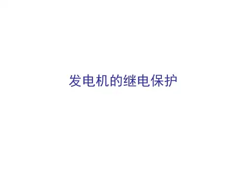 发电机保护