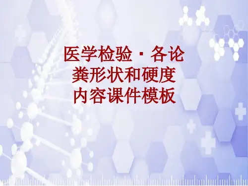 医学检验·检查项目：粪形状和硬度_课件模板