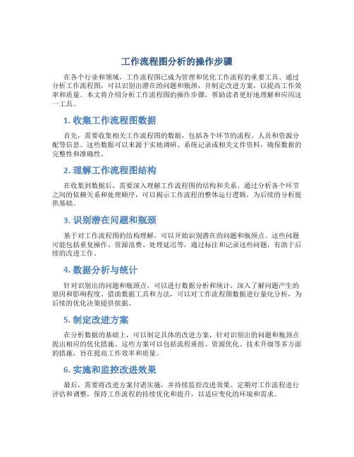 工作流程图分析的操作步骤