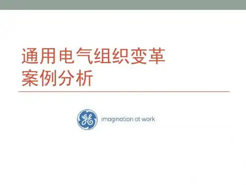 通用电气 组织变革