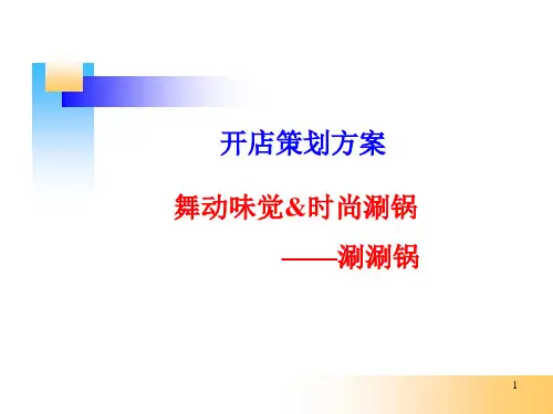开店策划的方案PPT幻灯片
