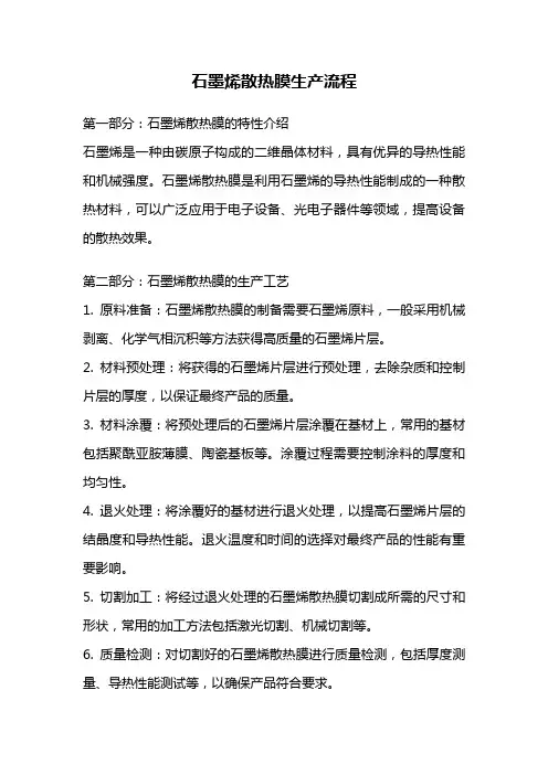 石墨烯散热膜生产流程