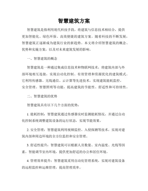 智慧建筑方案