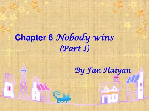 牛津版英语八上《Chapter 6 Nobody wins(Part Ⅰ)》ppt课件