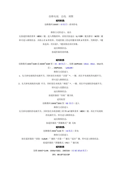 创维电视维修