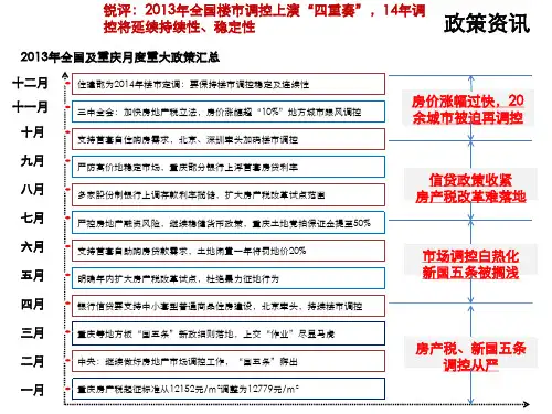 2013年房地产政策详细版