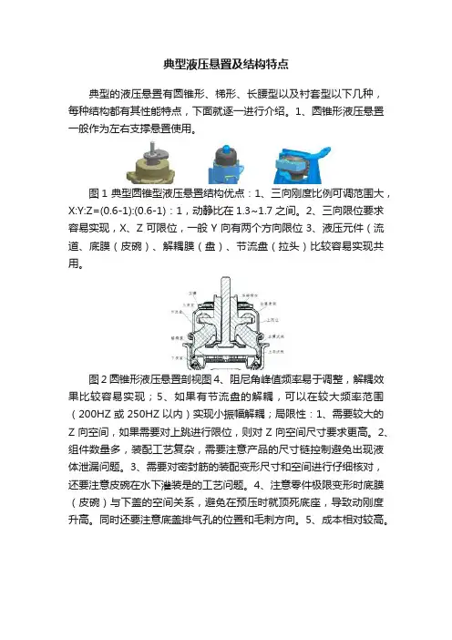 典型液压悬置及结构特点