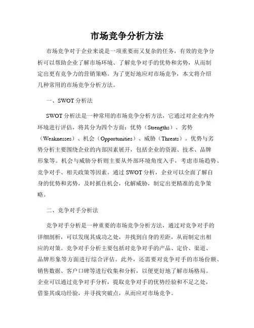 市场竞争分析方法