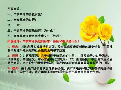 人教版高中历史必修一14课：新民主主义革命的崛起