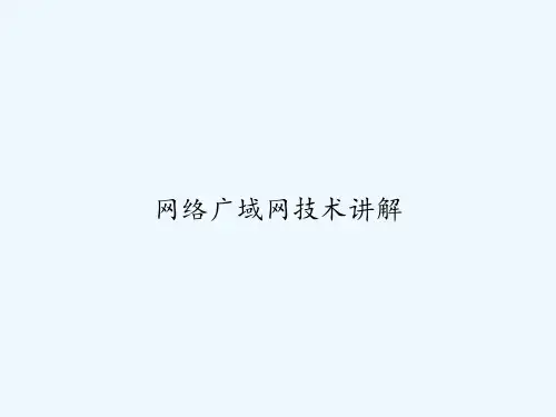 网络广域网技术讲解 PPT