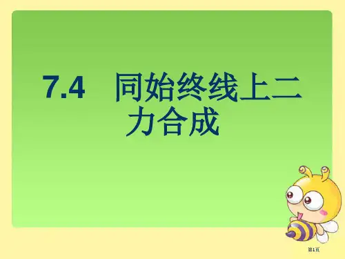 同一直线上二力的合成公开课一等奖优质课大赛微课获奖课件