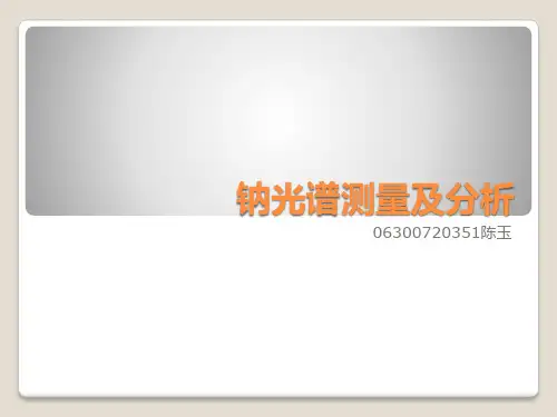 钠光谱测量及分析