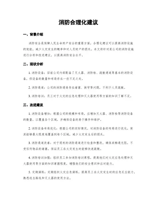 消防合理化建议