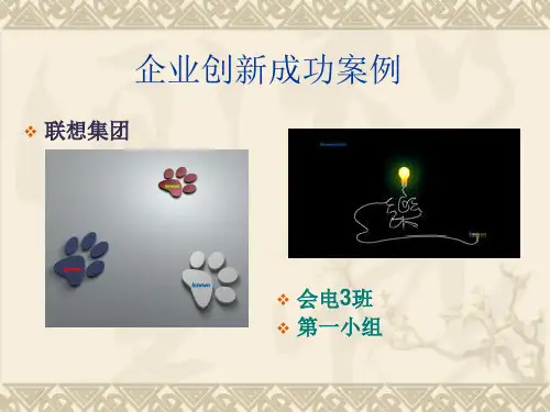(完整版)企业创新成功案例(PPT42页)