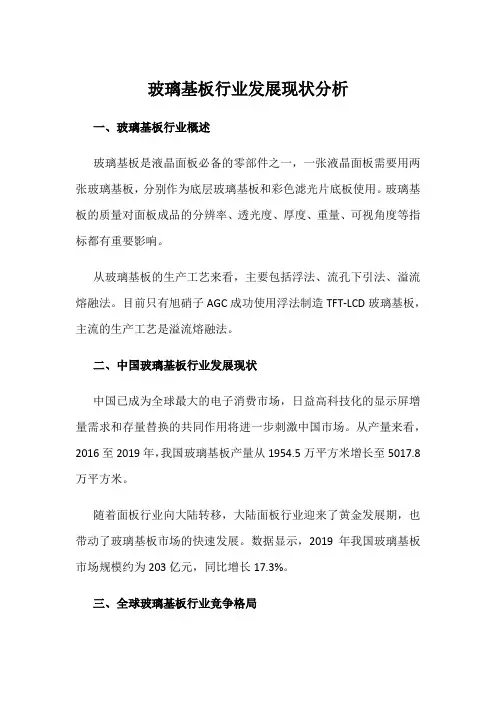 玻璃基板行业发展现状分析