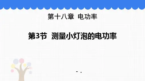 《测量小灯泡的电功率》电功率PPT优质课件精选全文