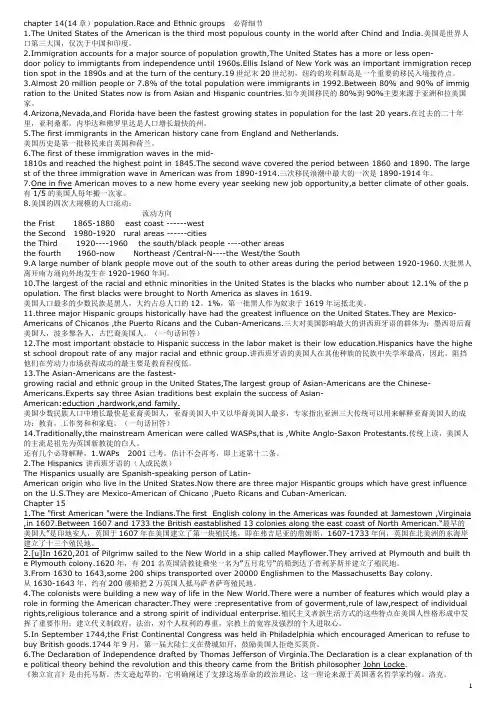 英语国家概况精讲系列chapter 14~22