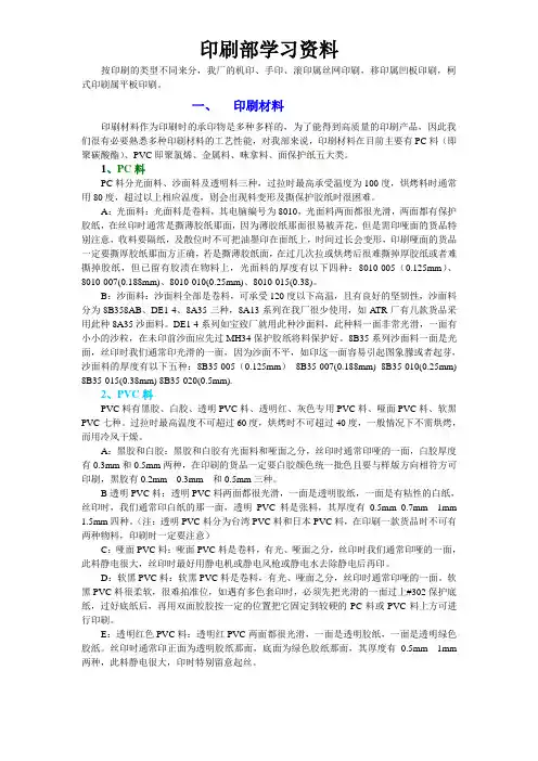 印刷部学习资料