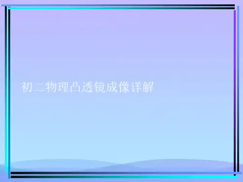 初二物理凸透镜成像详解精品PPT资料