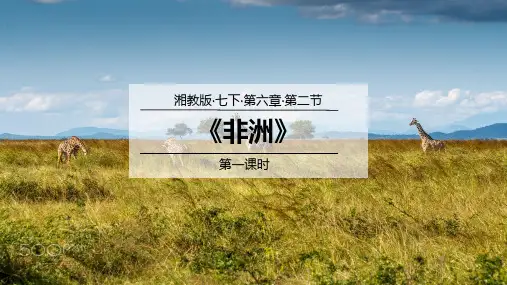 非洲-七年级地理下册课件(湘教版)