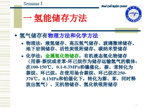 储氢材料概述详解