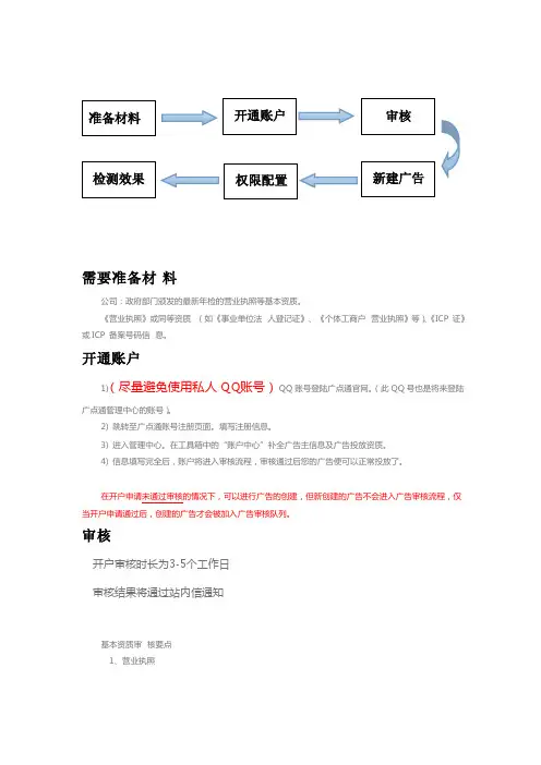 腾讯广点通操作流程