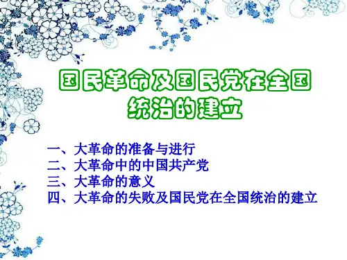 国民党在全国统治的建立