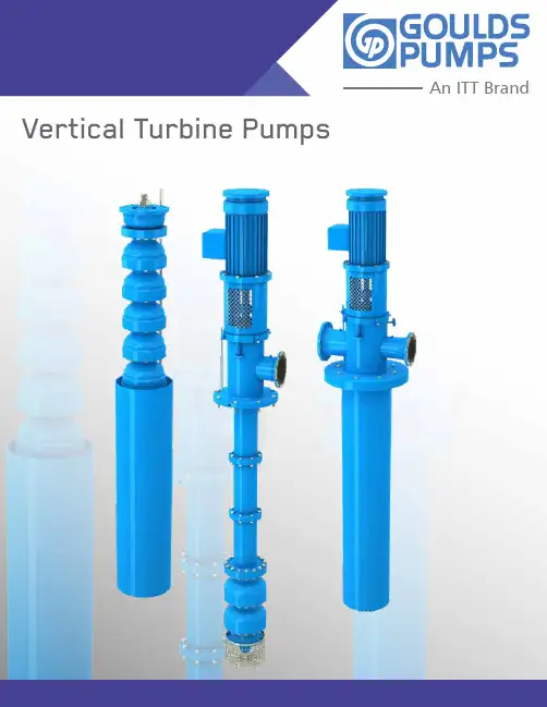 Goulds Vertical Turbine Pumps 产品说明书