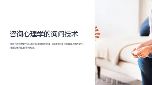 (咨询心理学)询问技术