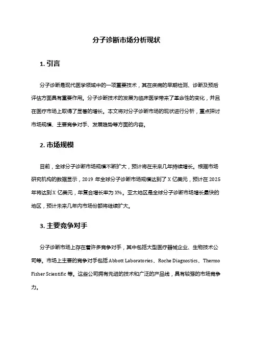 2024年分子诊断市场分析现状