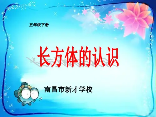 五年级下册数学课件-长方体的认识-人教版