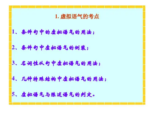 高三英语虚 拟 语 气(PPT)5-4