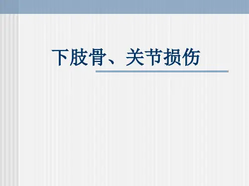 外科 下肢骨折与脱位