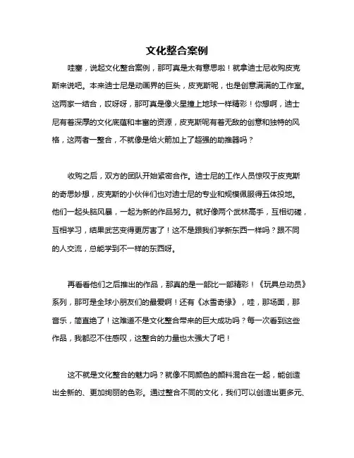 文化整合案例